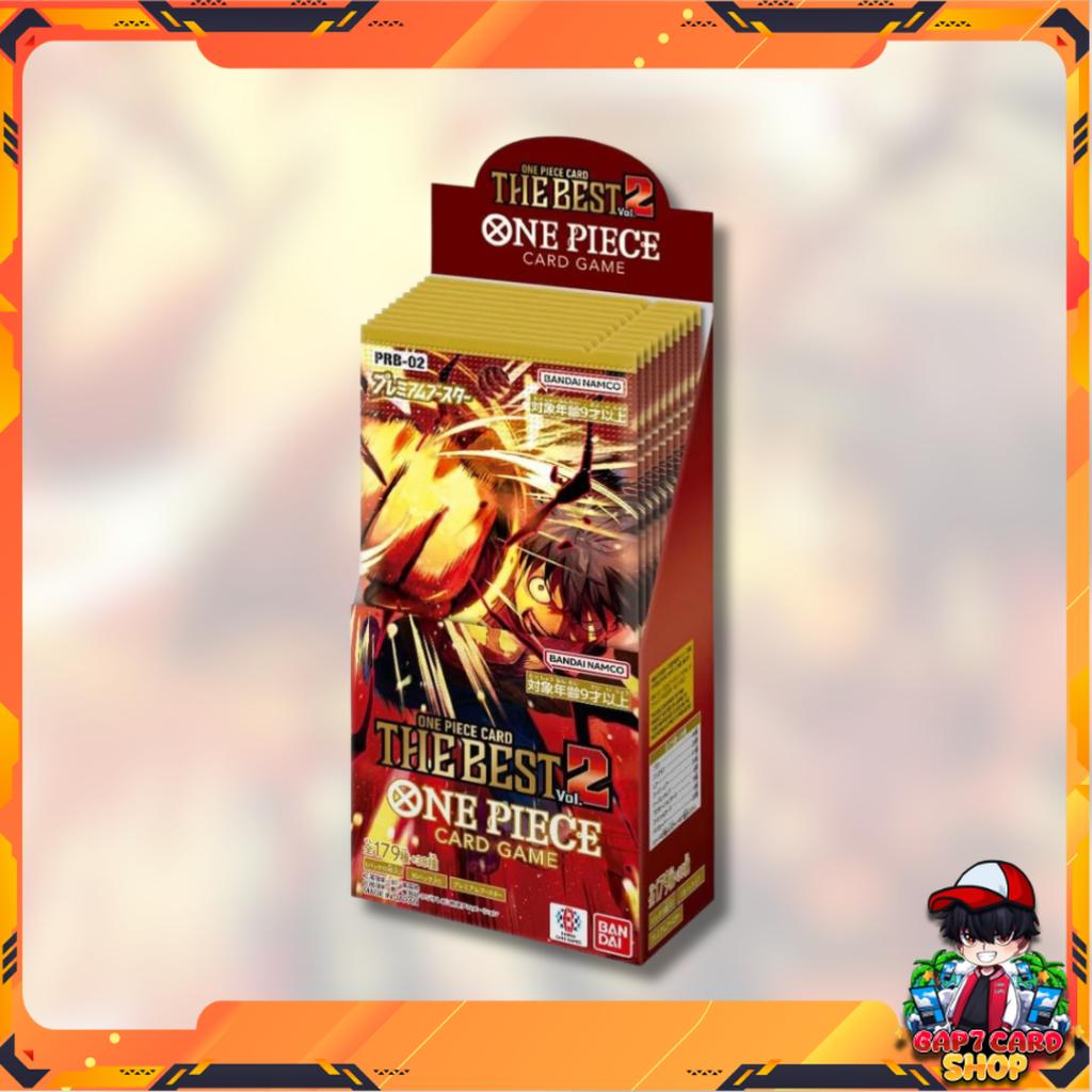 [ พร้อมส่ง!! ] ยกกล่อง การ์ดเกมวันพีซ PREMIUM BOOSTER -ONE PIECE CARD THE BEST vol.2- [PRB02] : Bandai สินค้าใหม่ล่าสุด  (p3) (250g)