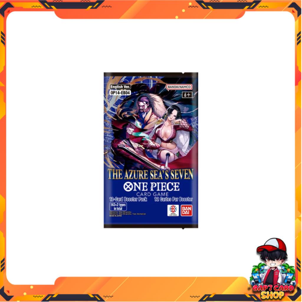 [ 1 ซอง ] พร้อมส่ง!! ONE PIECE Card Game :  THE AZURE SEA’S SEVEN [OP14-EB04] ver.English (p3) (70g)