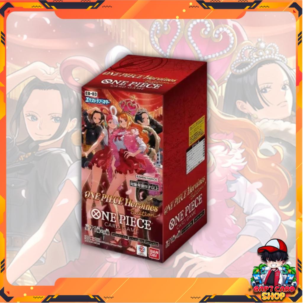 ยกกล่อง!! การ์ดเกมวันพีซ ชุดพิเศษ Extra Booster ONE PIECE Heroines Edition [EB03] Bandai (p3) (500g)