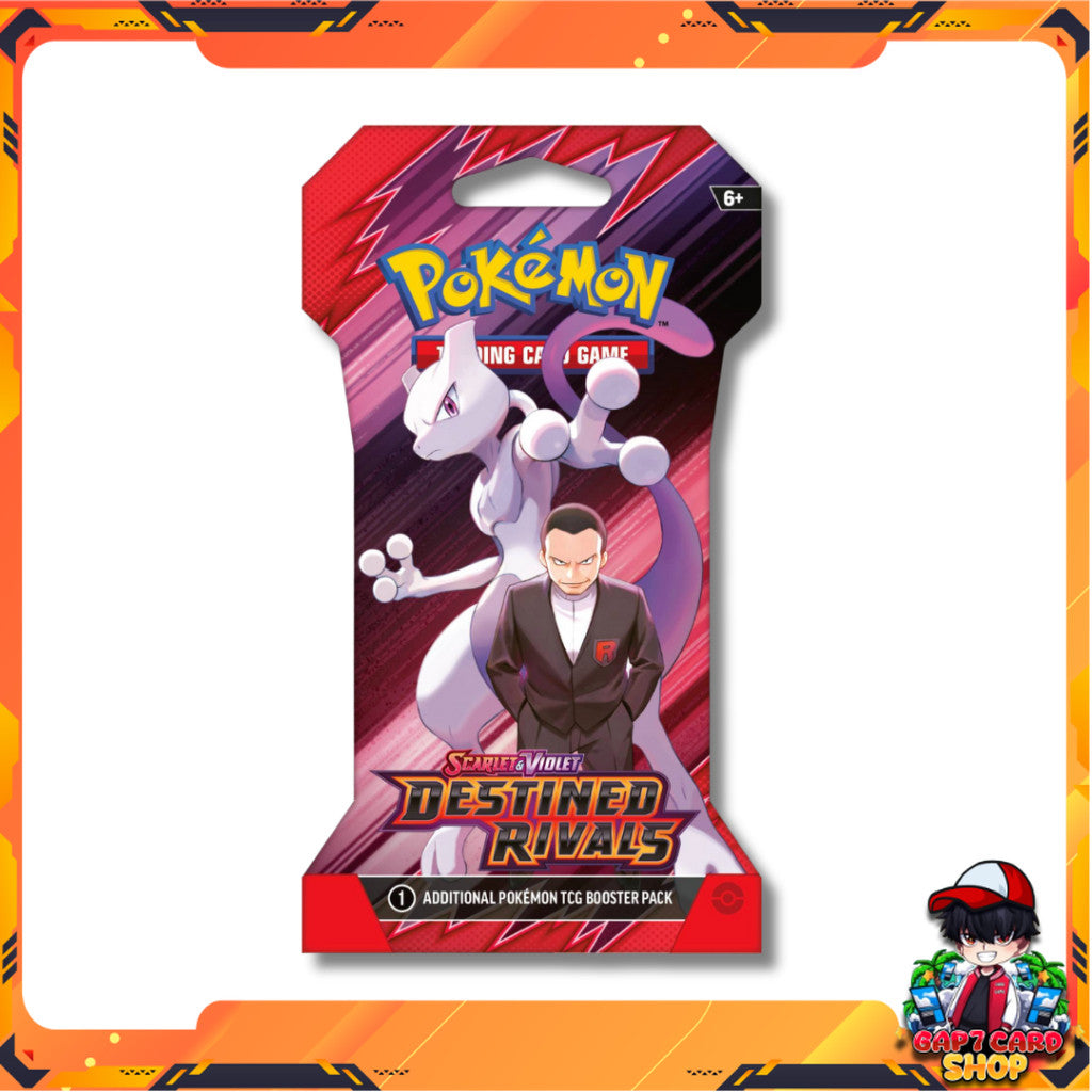 การ์ดเกมโปเกมอน Pokémon TCG Scarlet & Violet—Destined Rivals ENG SV10 รุ่น Sleeved Booster Pack (p3)(100g)