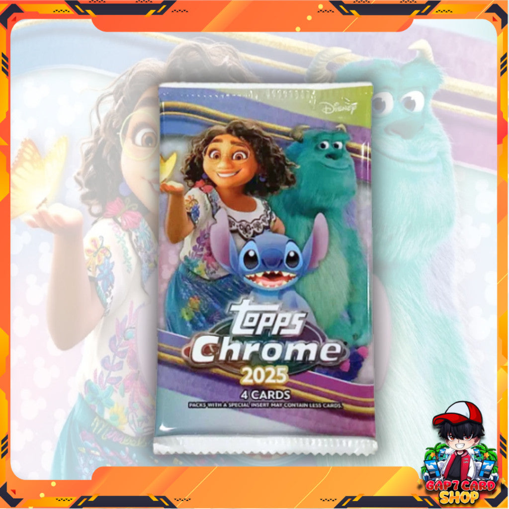 พร้อมส่ง! แยกซอง การ์ดสะสม 2025 Topps Chrome Disney รุ่น Value Box