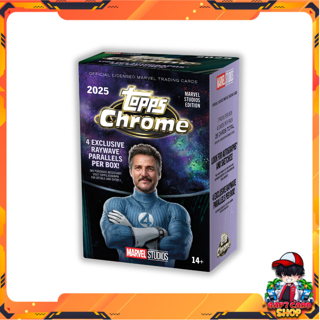 [ ยกกล่อง ] การ์ดสะสม 2025 Topps Marvel Studios Chrome - Value Box