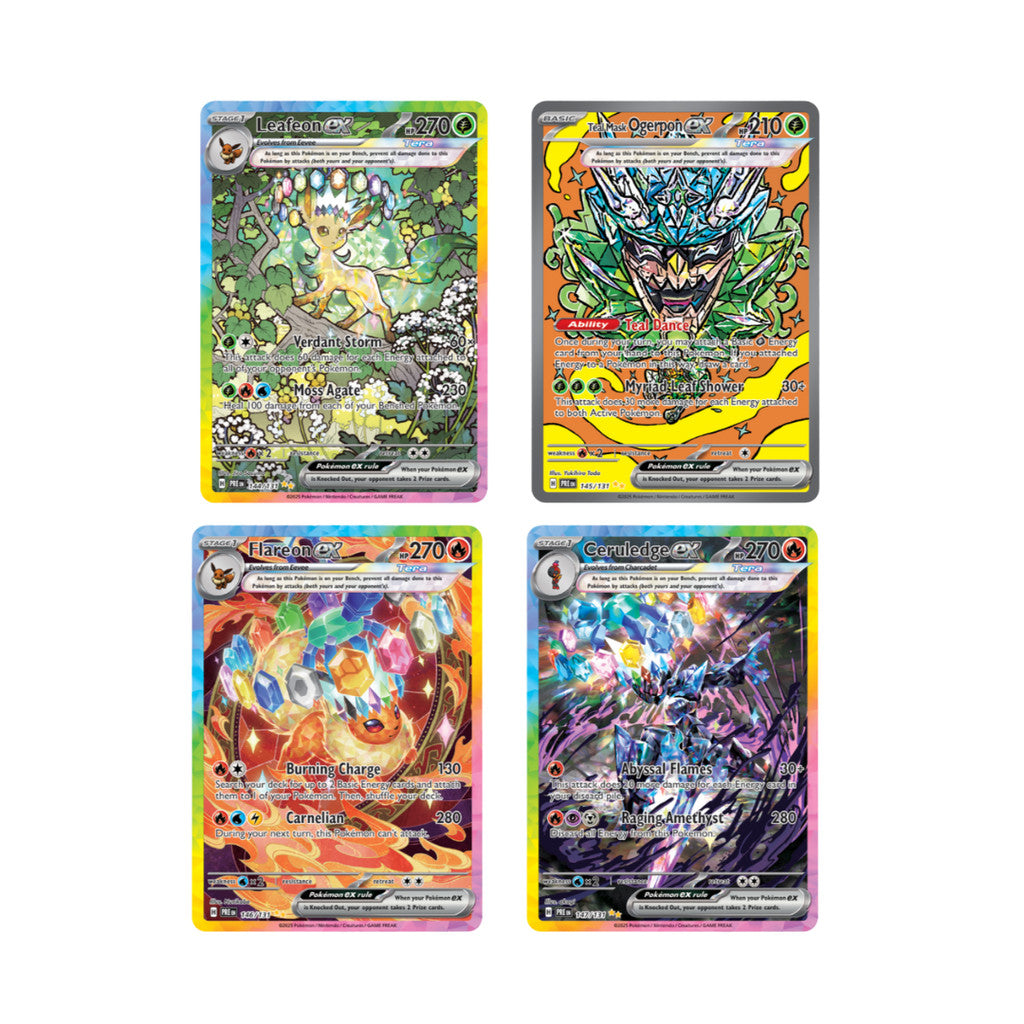 [ แยกซอง ] การ์ดเกมโปเกม่อน Pokémon TCG: Scarlet & Violet—Prismatic Evolutions Expansion Ver.English