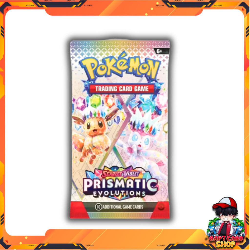 [ แยกซอง ] การ์ดเกมโปเกม่อน Pokémon TCG: Scarlet & Violet—Prismatic Evolutions Expansion Ver.English