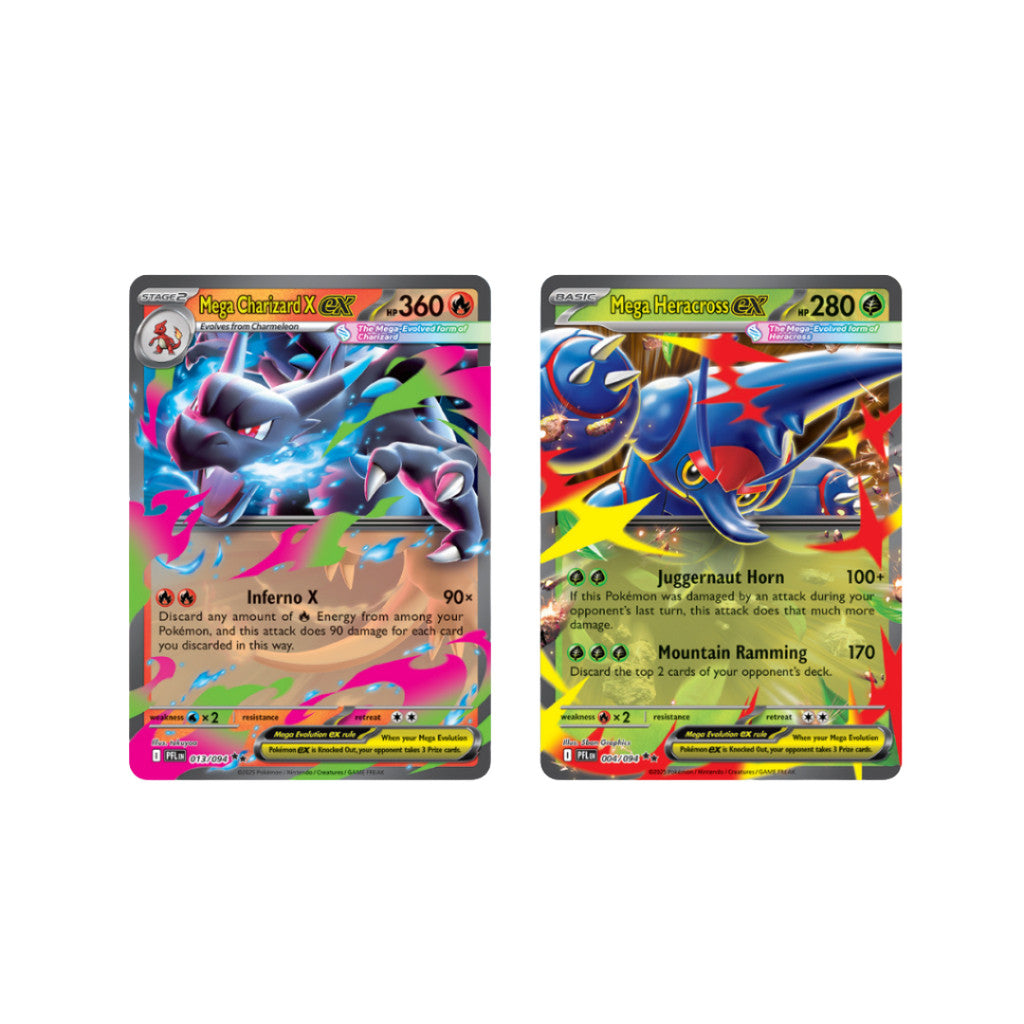 [ พร้อมส่ง! ] แยกซอง การ์ดเกมโปเกมอน Pokémon TCG Mega Evolution – Phantasmal Flames (ENG)