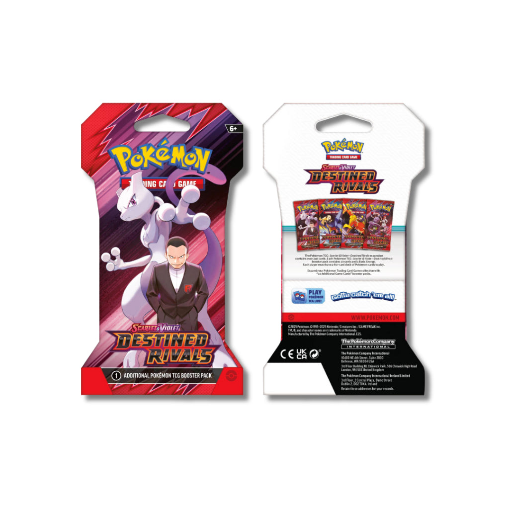 การ์ดเกมโปเกมอน Pokémon TCG Scarlet & Violet—Destined Rivals ENG SV10 รุ่น Sleeved Booster Pack (p3)(100g)