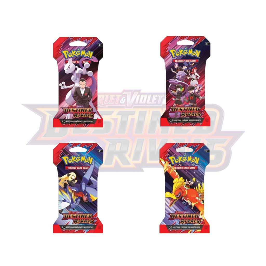 การ์ดเกมโปเกมอน Pokémon TCG Scarlet & Violet—Destined Rivals ENG SV10 รุ่น Sleeved Booster Pack (p3)(100g)