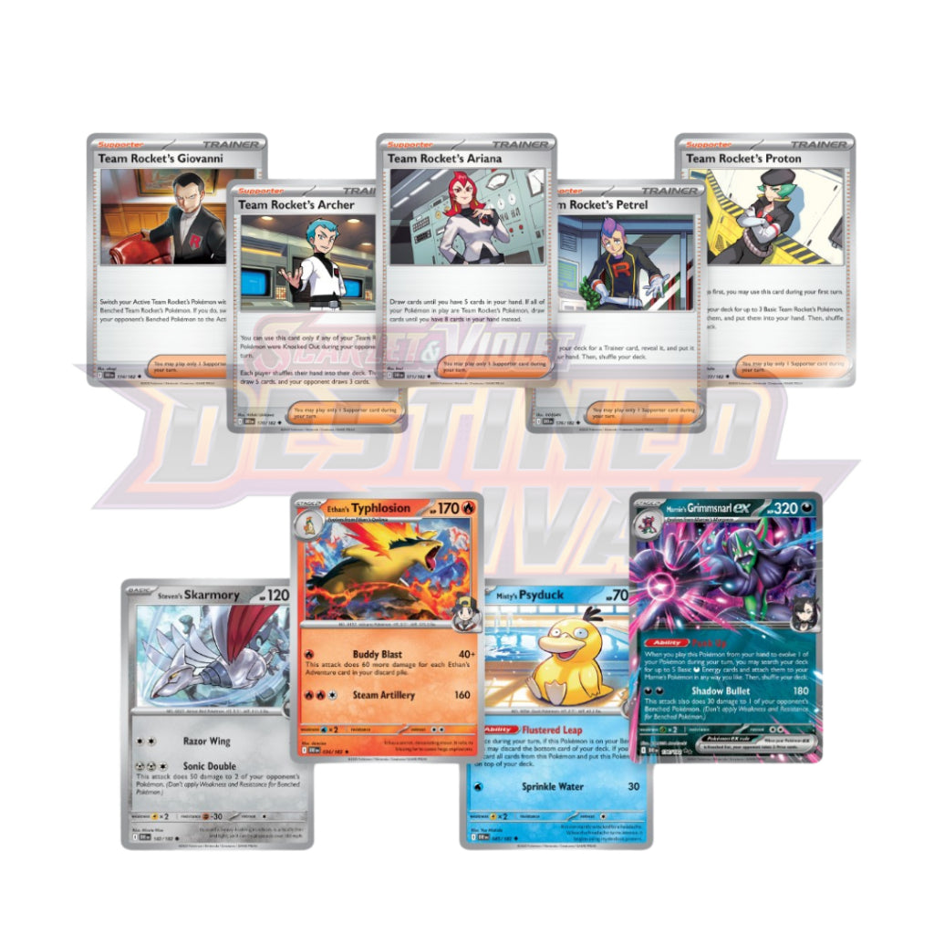 การ์ดเกมโปเกมอน Pokémon TCG Scarlet & Violet—Destined Rivals ENG SV10 รุ่น Sleeved Booster Pack (p3)(100g)