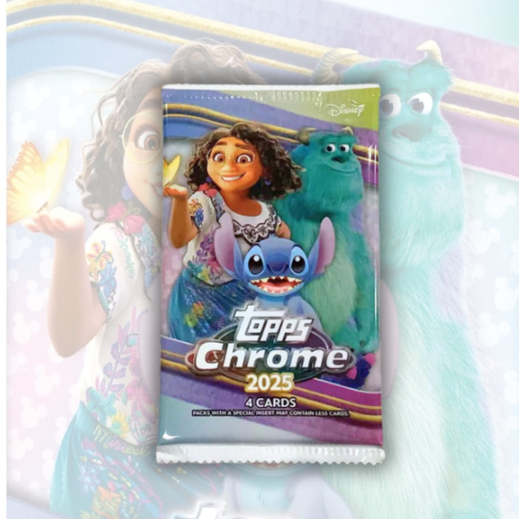 พร้อมส่ง! แยกซอง การ์ดสะสม 2025 Topps Chrome Disney รุ่น Value Box