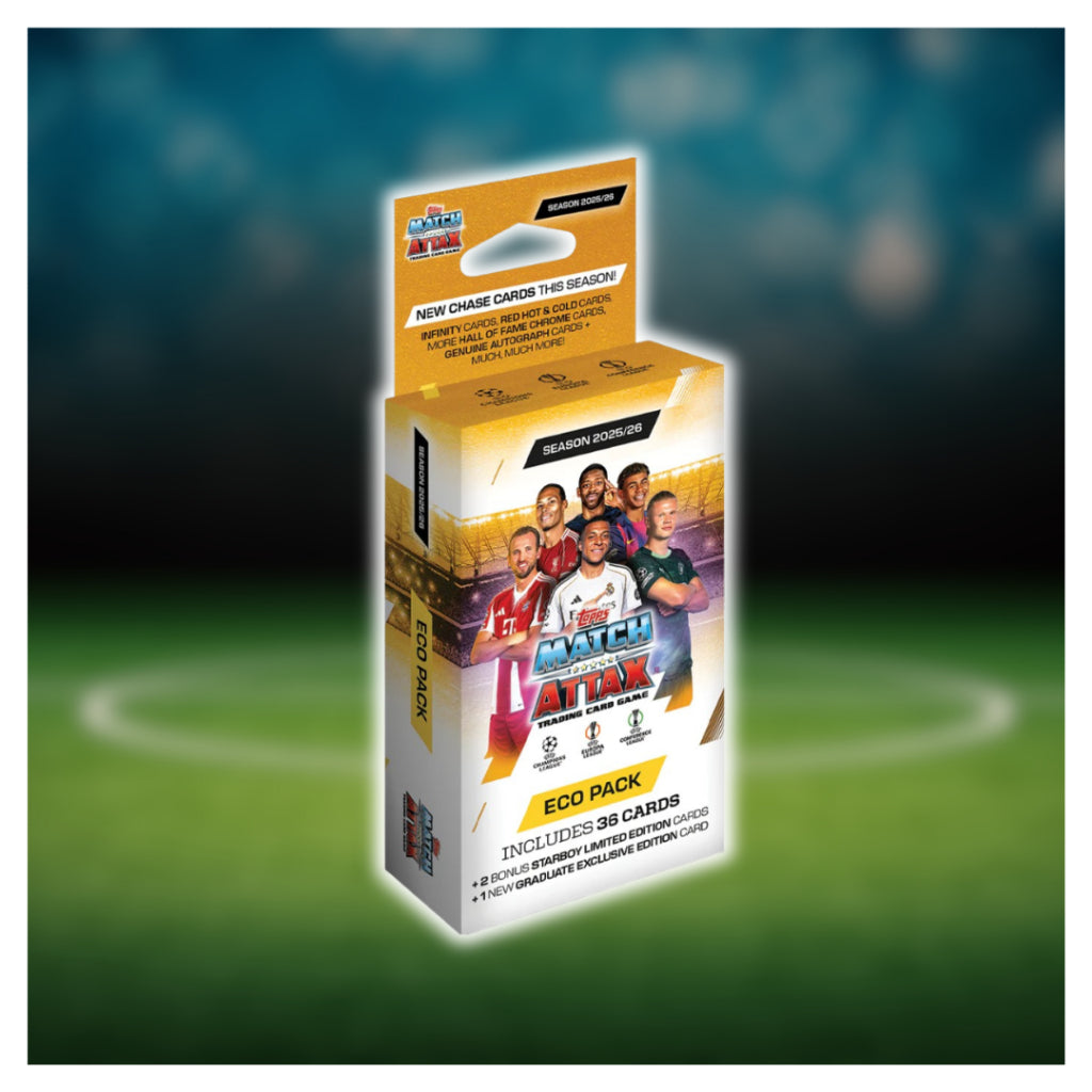 [ พร้อมส่ง!! ] กล่องการ์ดสะสมฟุตบอล Topps UCC Match Attax 2025/2026 - Eco Pack