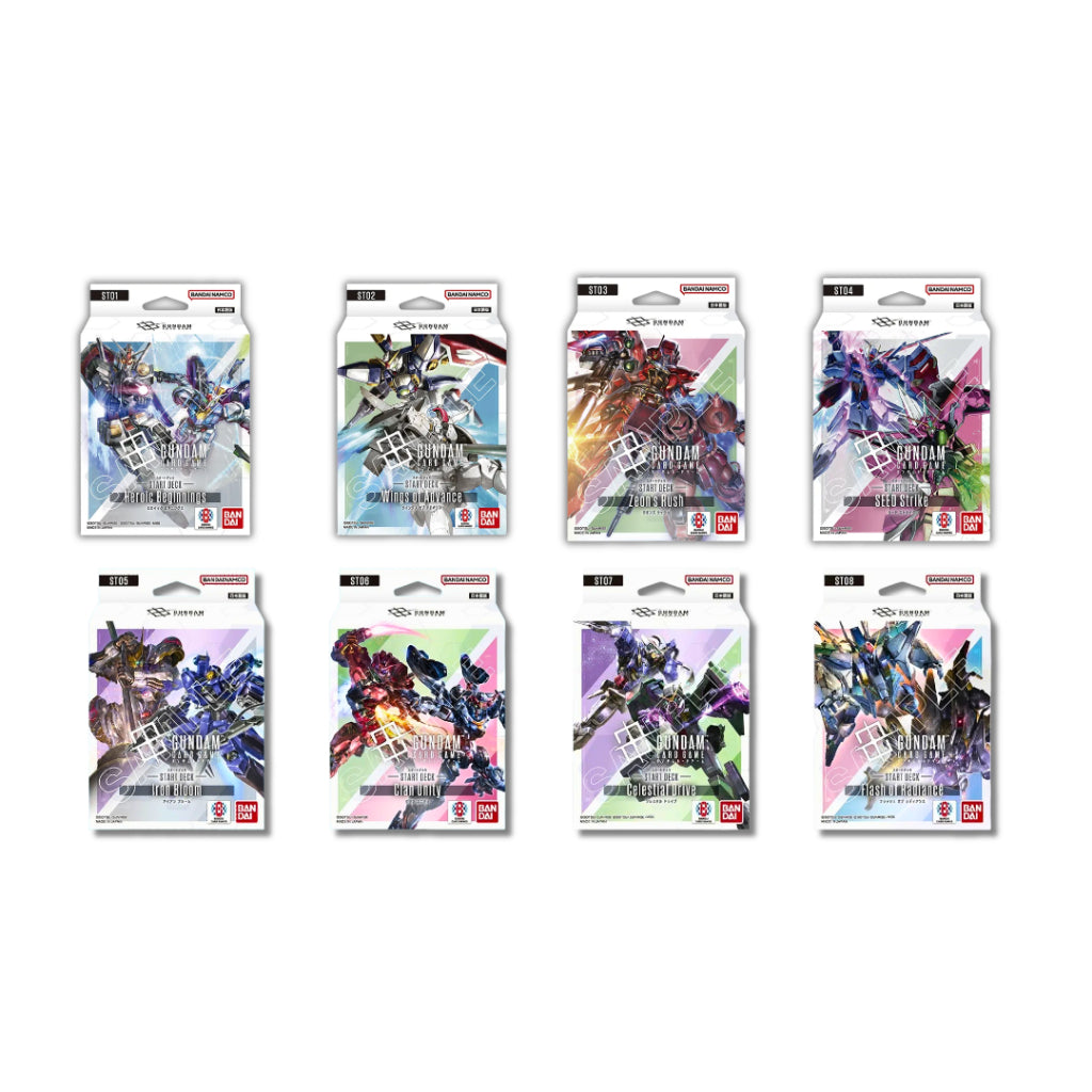 [ พร้อมส่ง! ] ชุดเริ่มต้นเล่น Gundam Card Game Start Deck ST01/ST02/ST03/ST04/ST05/ST06/ST07/ST08 (p2)