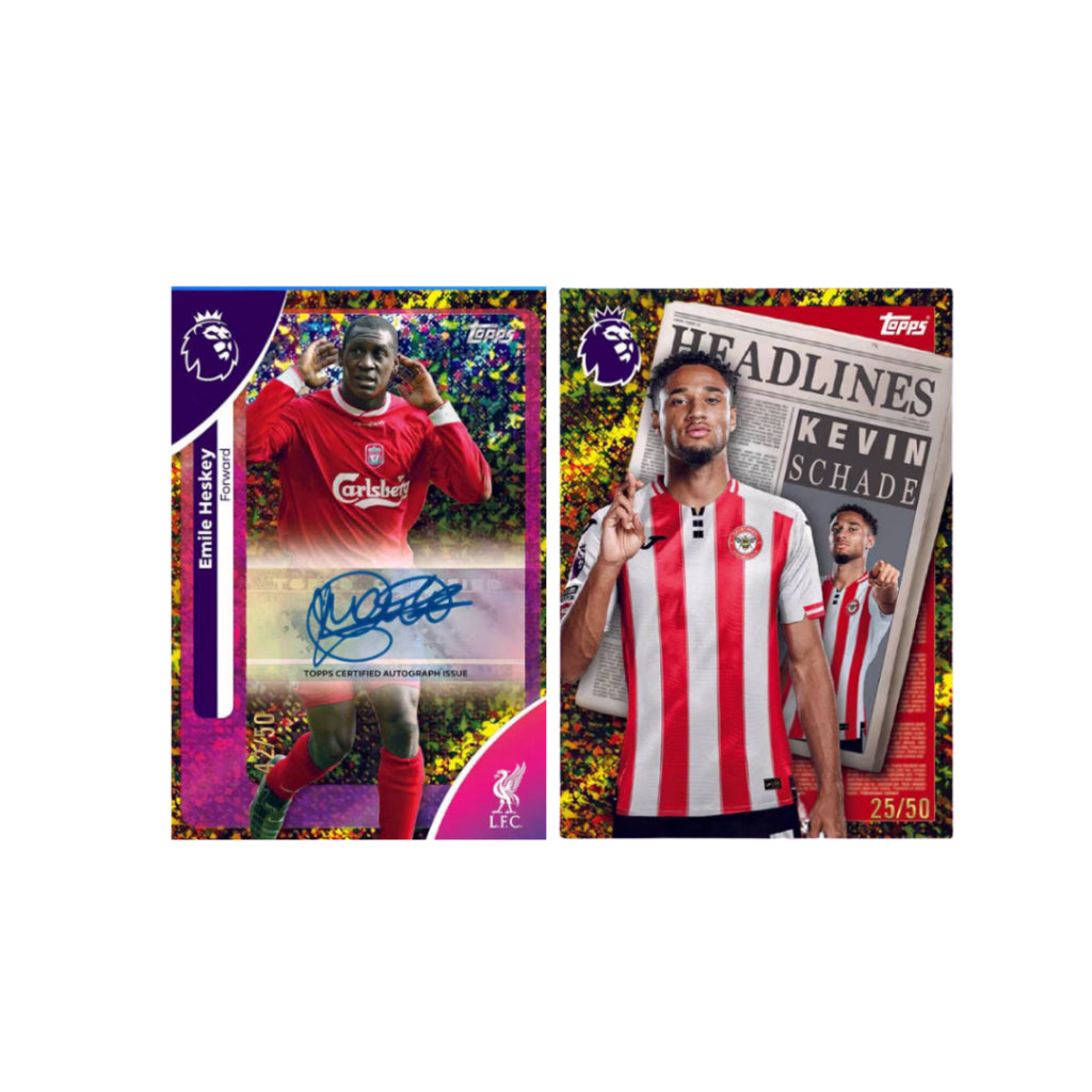 พร้อมส่ง! แยกซอง การ์ดสะสมฟุตบอล 2025-26 topps premier league debut edition (p3)