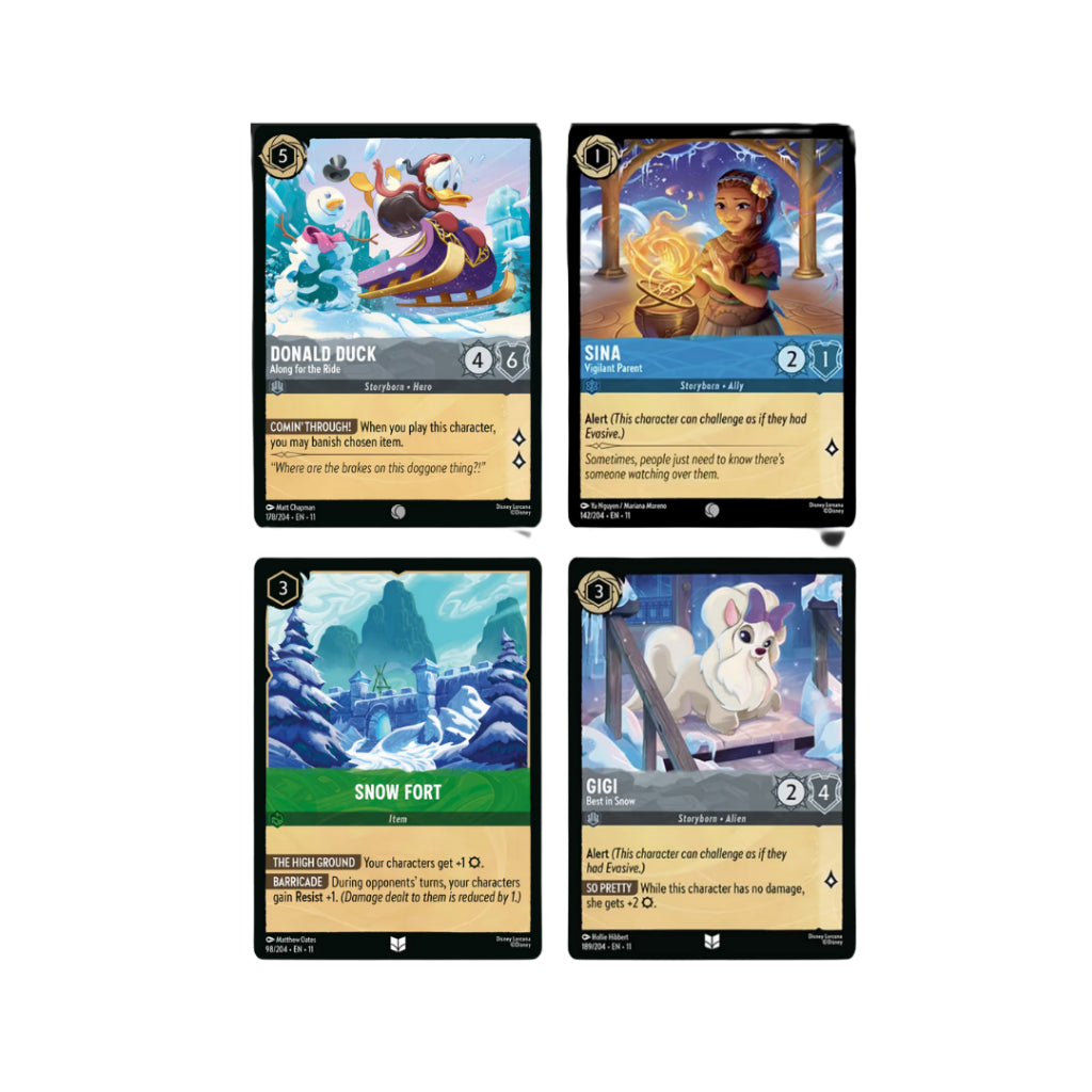 [ แยกซอง ] การ์ดเกม Disney Lorcana Winterspell Trading Card Game Booster Pack (p3)