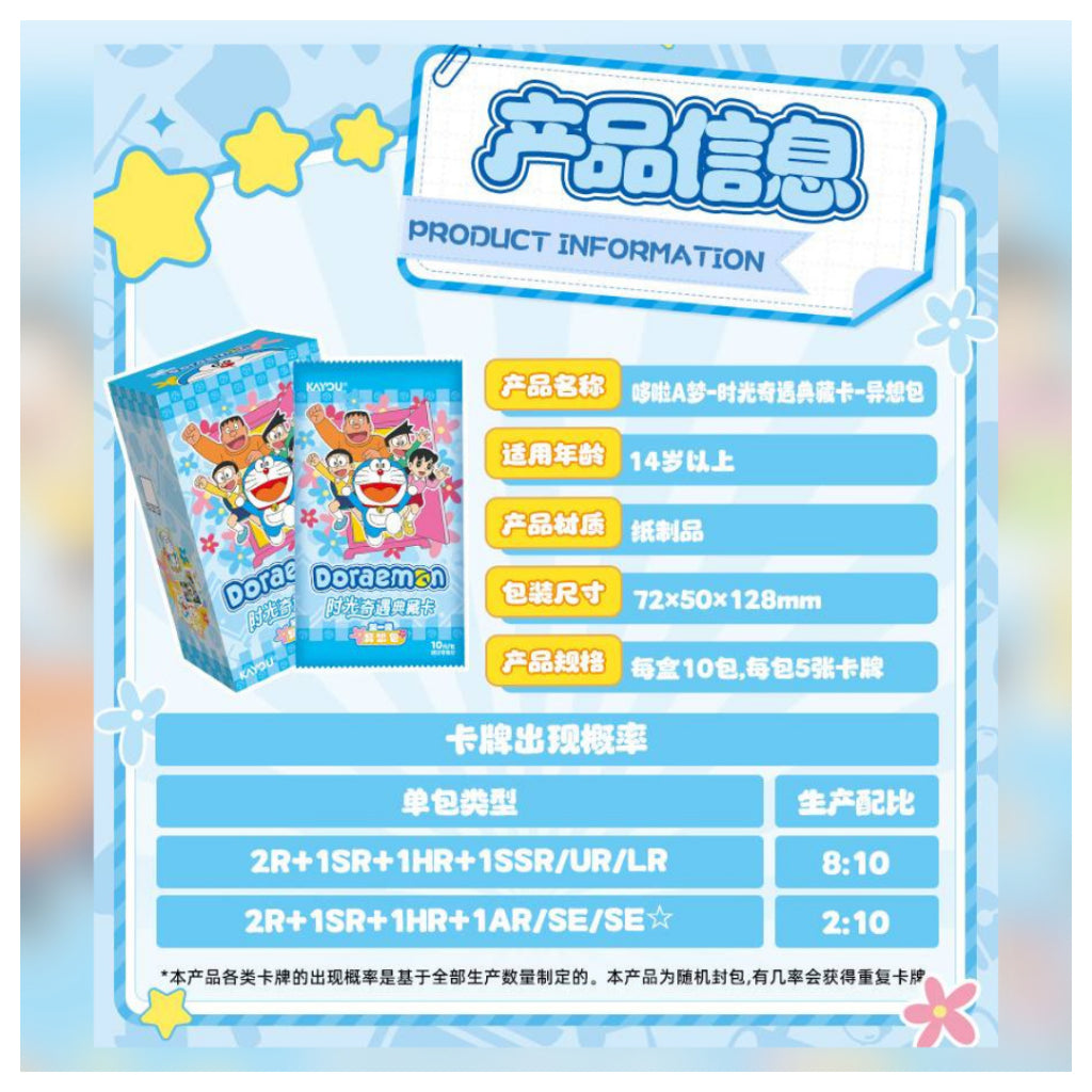 [ แยกซอง ] การ์ดสะสม โดราเอมอน 2025 : Kayou Doraemon Peripheral Time Adventure Series