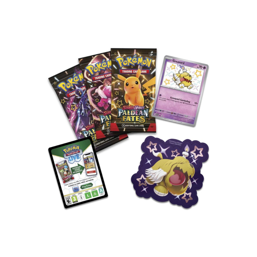 [ แยกแพ็ค ] Pokémon TCG : Scarlet & Violet-Paldean Fates Tech Sticker Collection (p3)