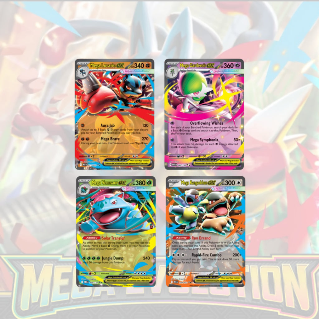 พร้อมส่ง! ซองการ์ดโปเกมอนภาษาอังกฤษ Pokemon TCG: Mega Evolution Booster Pack